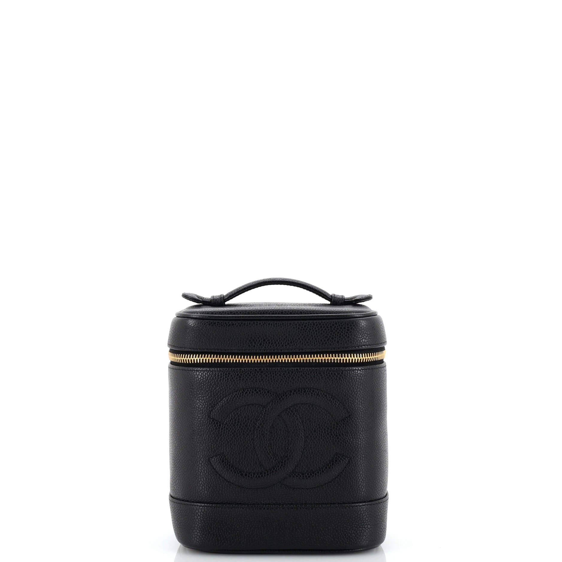 Vintage Timeless Cosmetic Case Caviar Tall