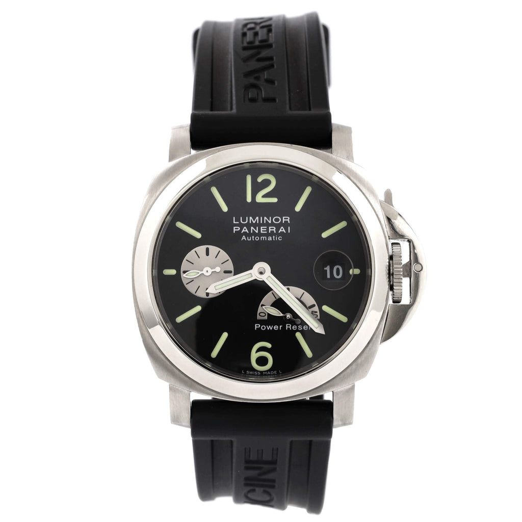 Luminor Power Reserve Automatic Watch Stainless Steel and Rubber 40