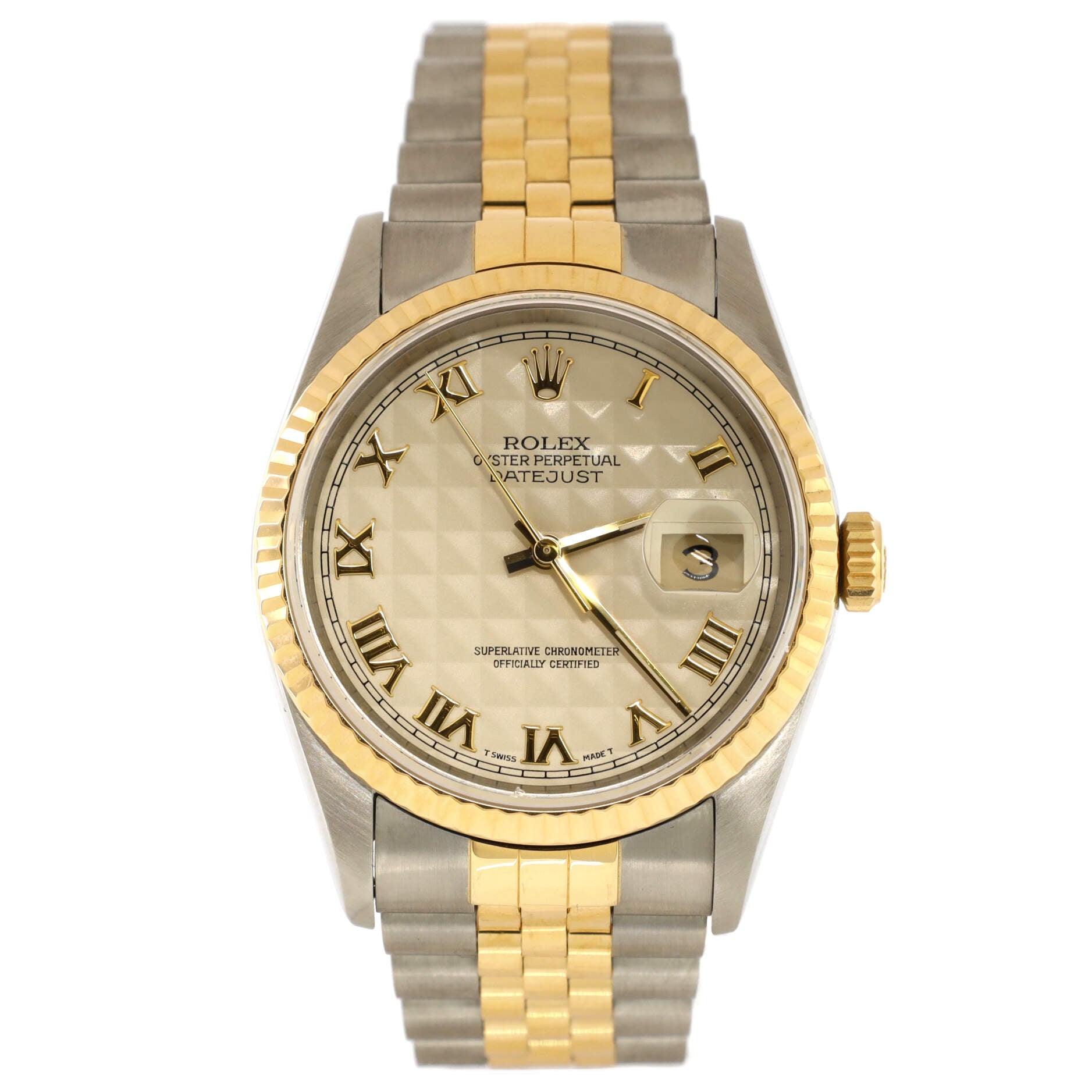 Oyster Perpetual Datejust Automatic Watch Stainless Steel and Yellow Gold 36