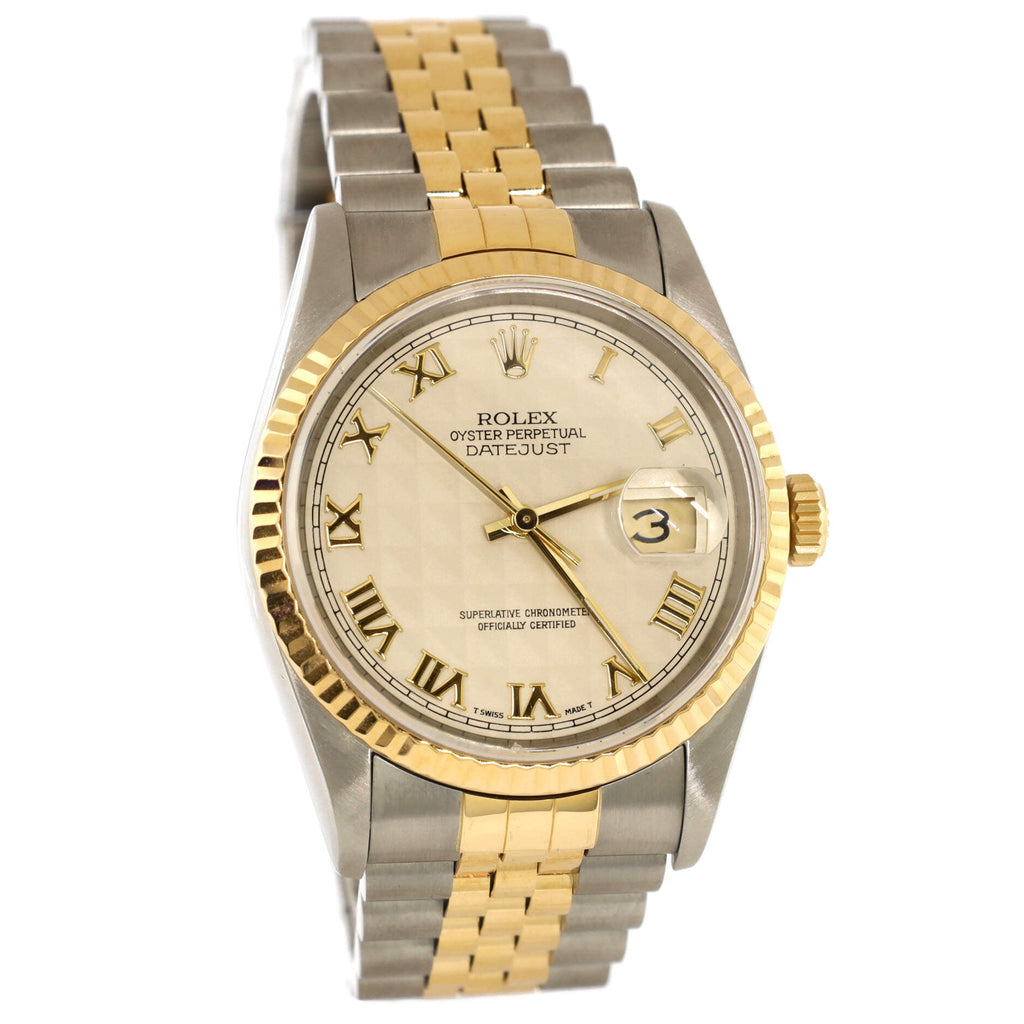 Oyster Perpetual Datejust Automatic Watch Stainless Steel and Yellow Gold 36