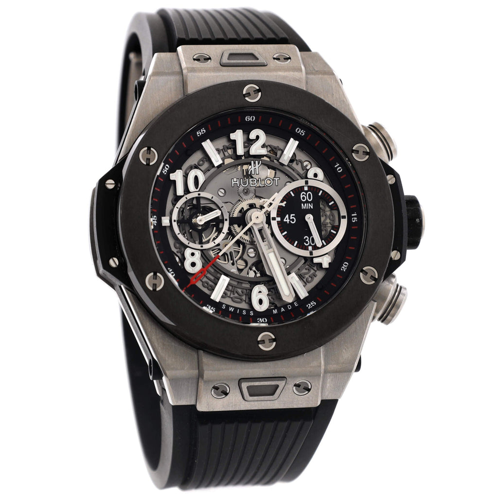 Big Bang Unico Chronograph Automatic Watch Titanium and Rubber with Ceramic 45