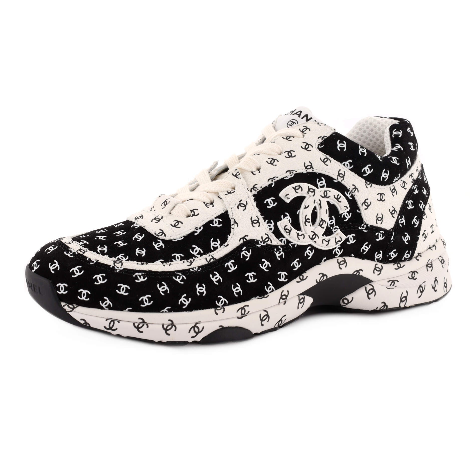Women's CC All Over Print Low-Top Sneakers Suede