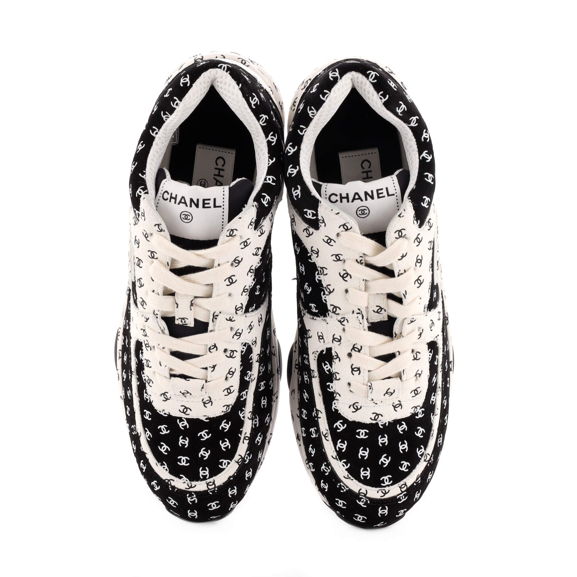 Women's CC All Over Print Low-Top Sneakers Suede
