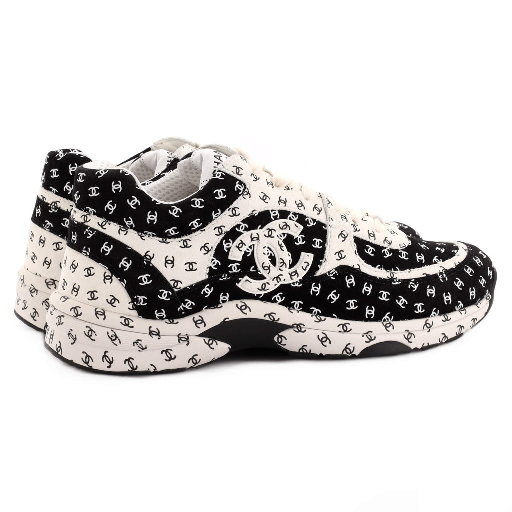 Women's CC All Over Print Low-Top Sneakers Suede