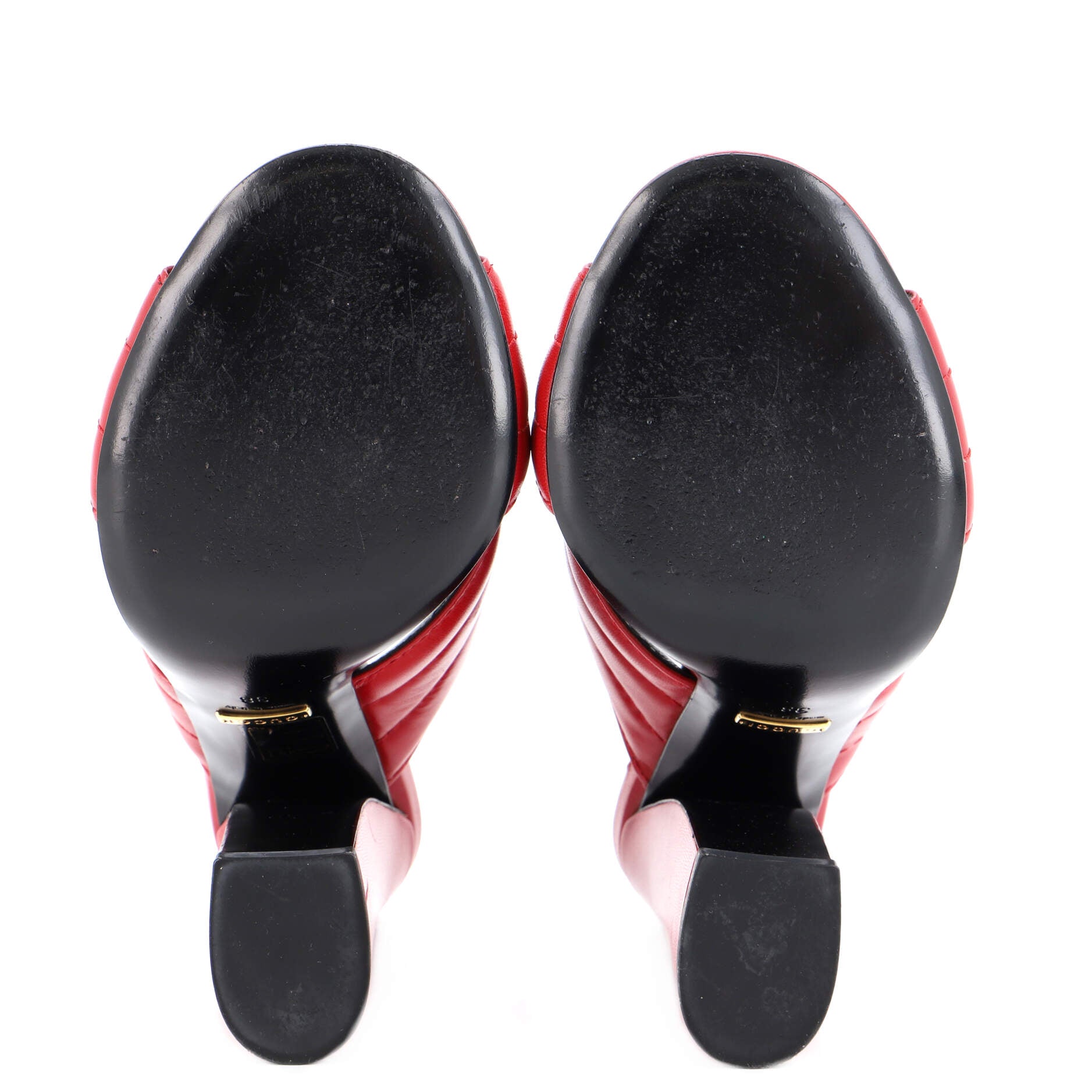 Women's Webby Crossover Block Heel Sandals Leather