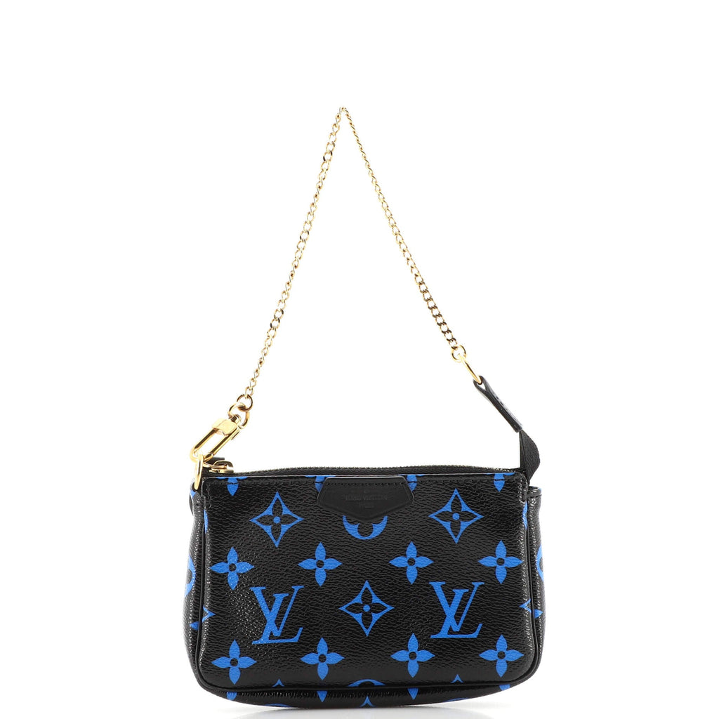 Pochette Accessoires Digital Blue Monogram Canvas Mini