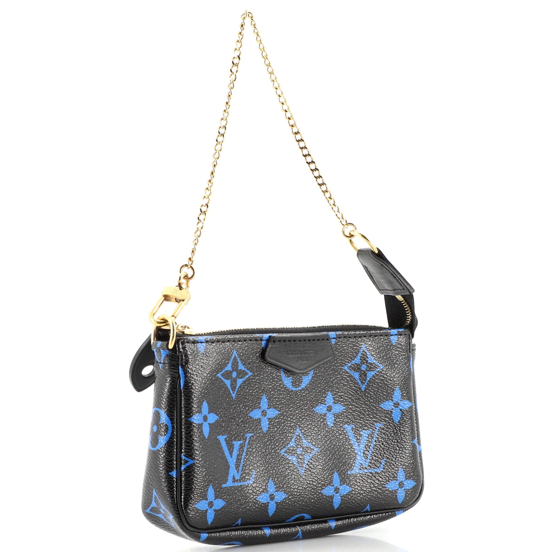 Pochette Accessoires Digital Blue Monogram Canvas Mini