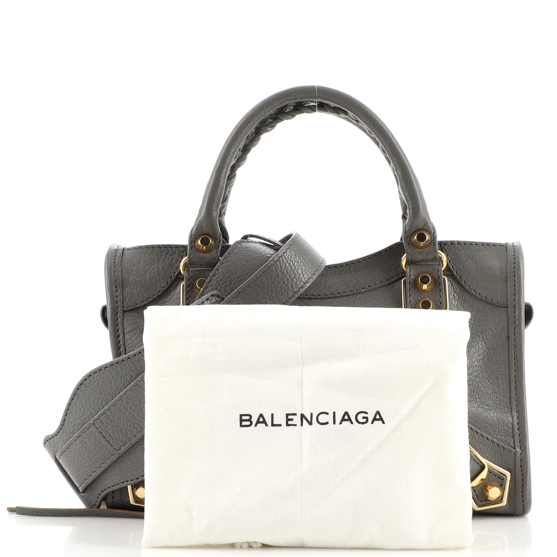 City Classic Metallic Edge Bag Leather Mini