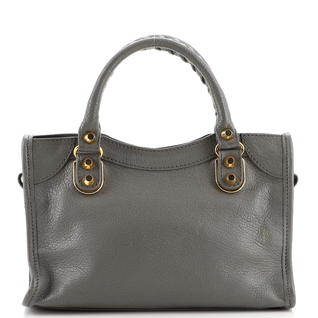 City Classic Metallic Edge Bag Leather Mini