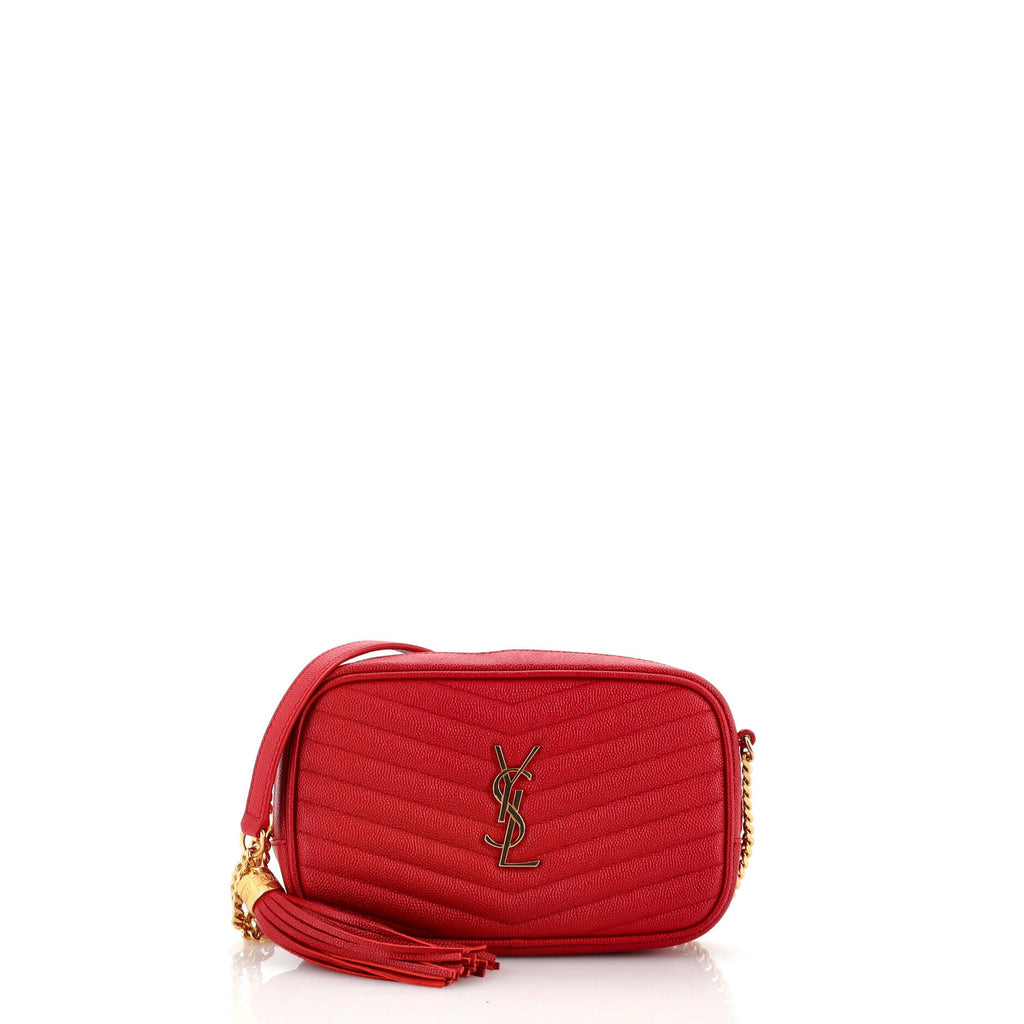 Lou Camera Bag Matelasse Chevron Leather Mini
