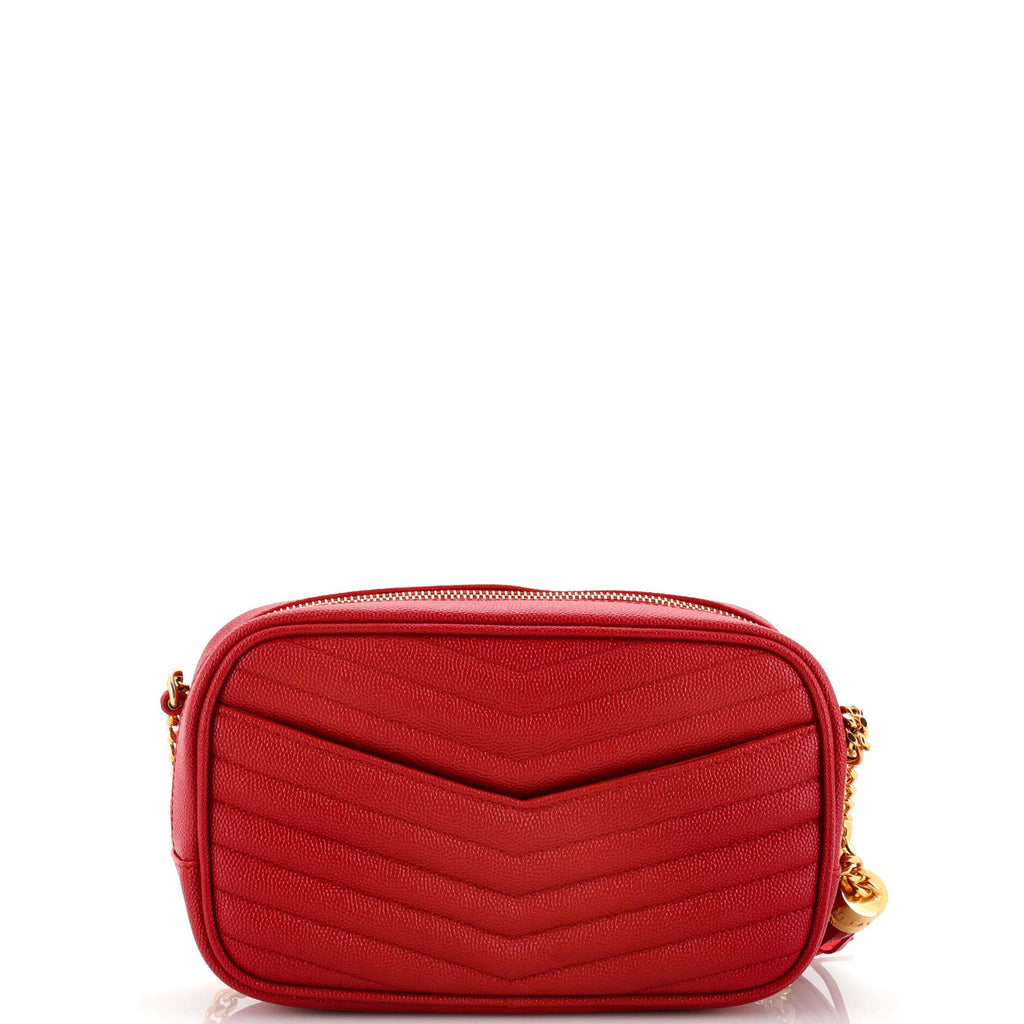 Lou Camera Bag Matelasse Chevron Leather Mini