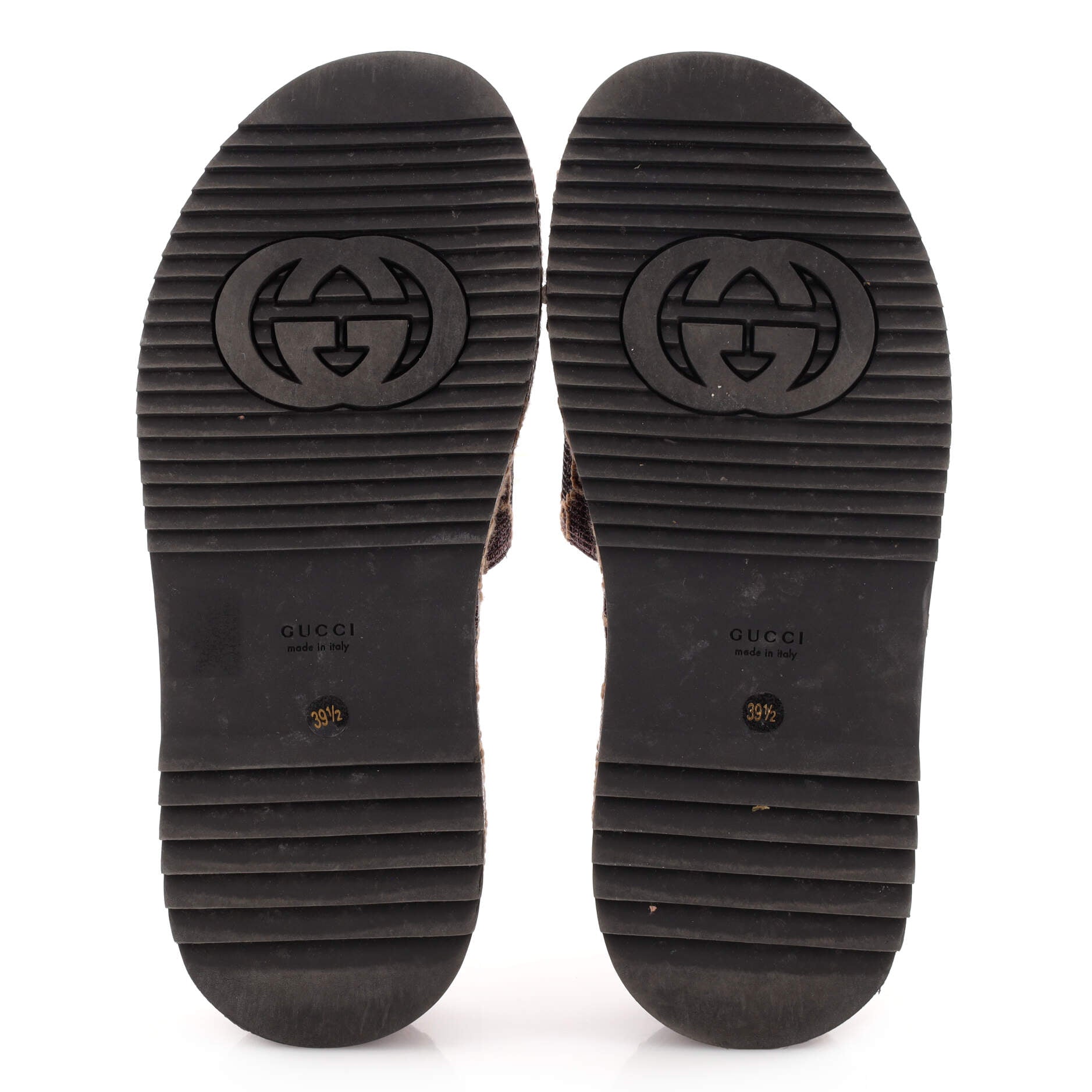 Women's Angelina Platform Slide Sandals GG Lame