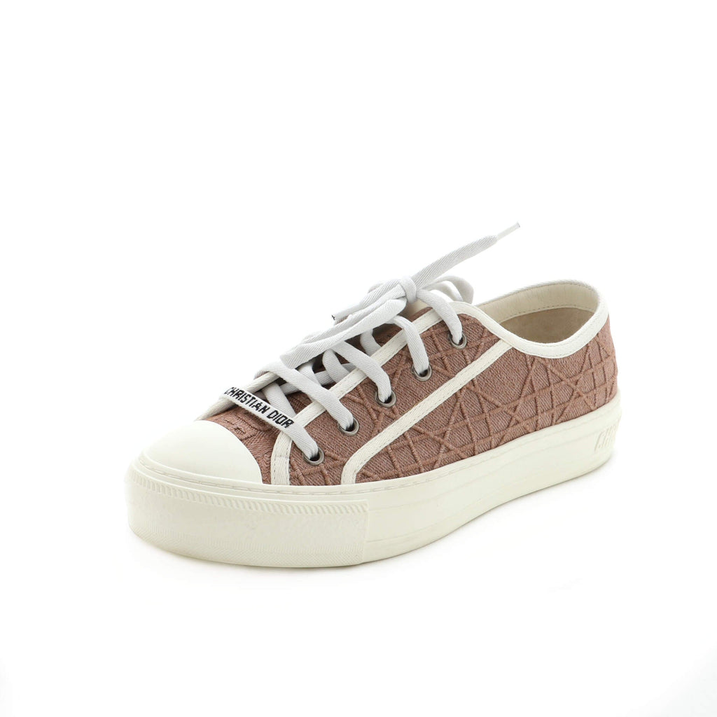 Women's Walk'N'Dior Sneakers Cannage Embroidered Canvas