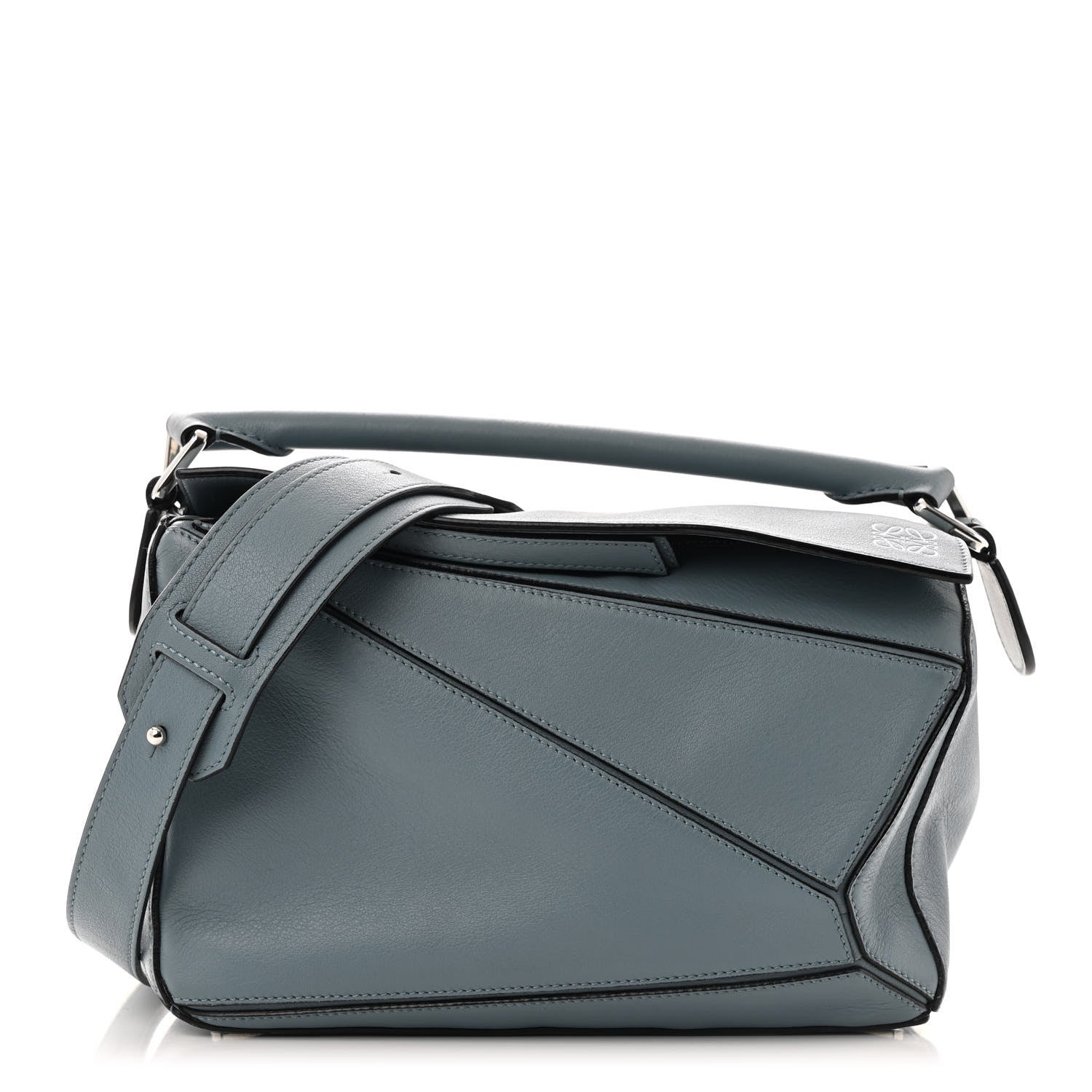 Calfskin Small Puzzle Bag Stone Blue
