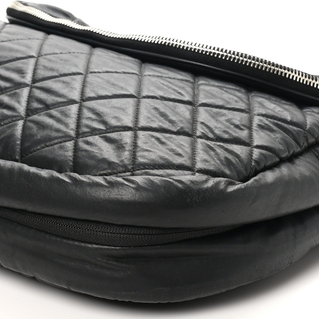 Nylon Quilted XL Coco Cocoon Messenger Black