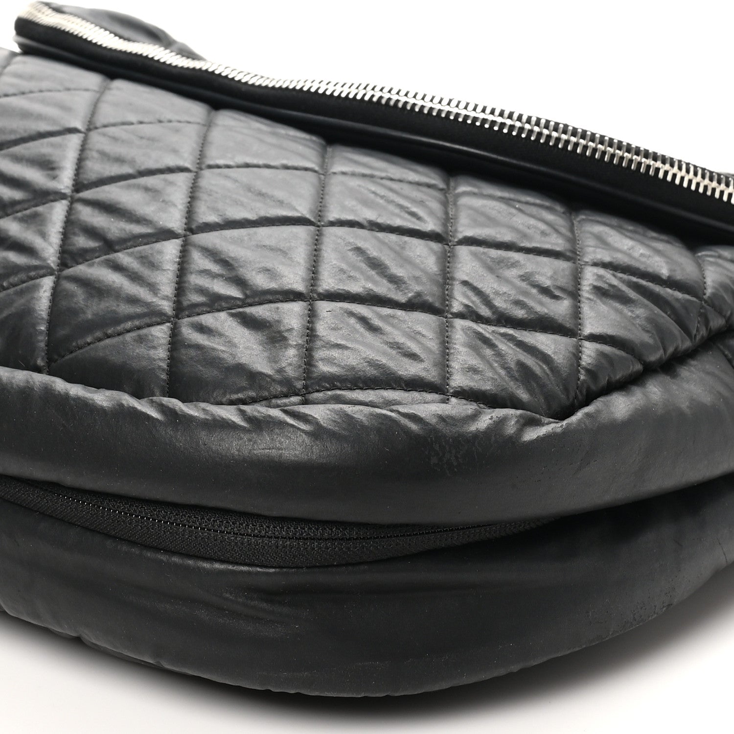 Nylon Quilted XL Coco Cocoon Messenger Black