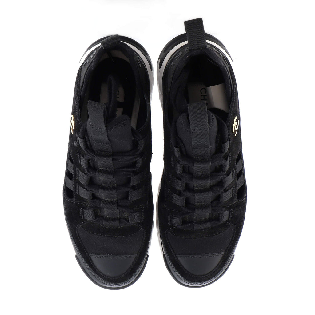 Women's CC Cap Toe Logo Sneakers Suede and Mixed Fibers