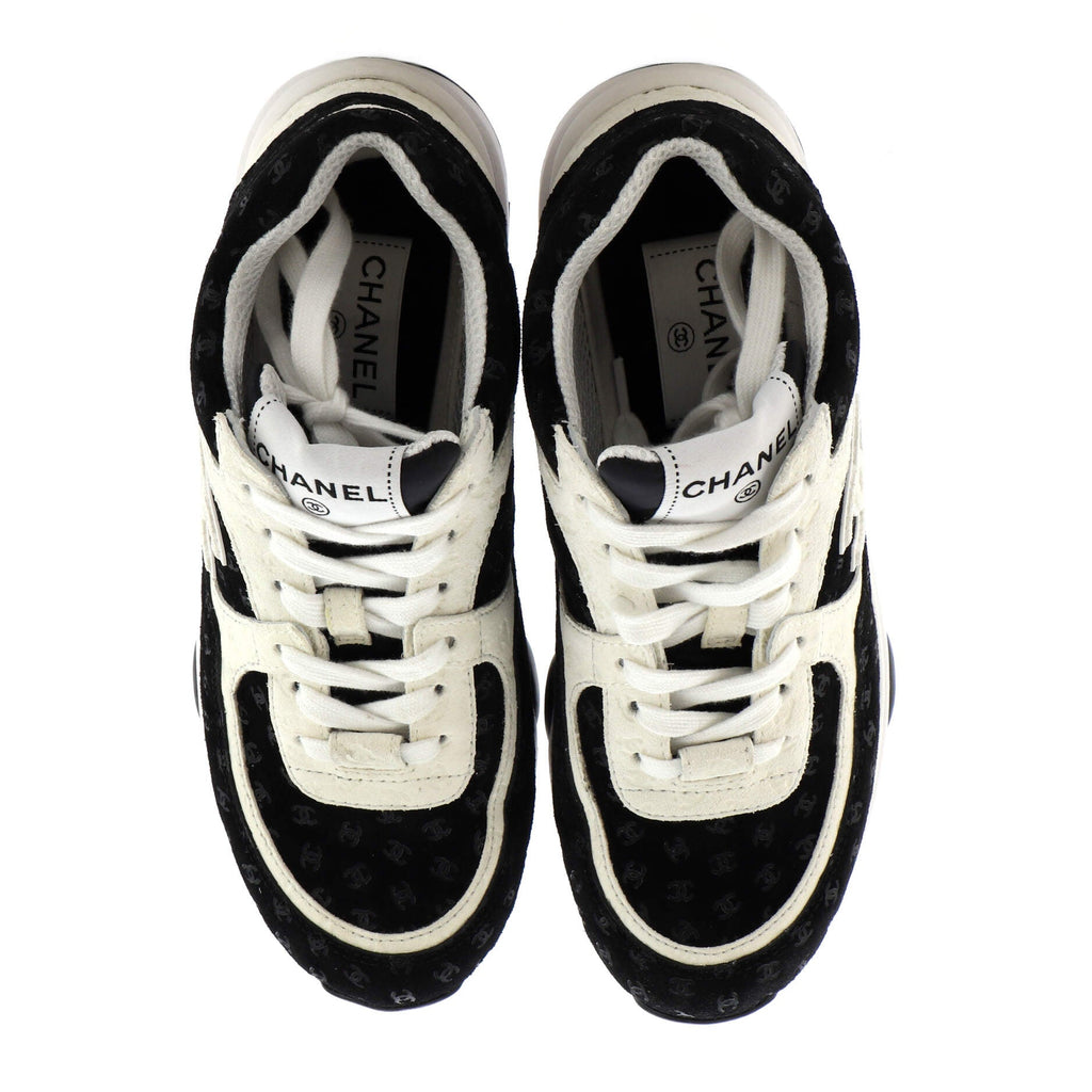 Women's CC All Over Print Low-Top Sneakers Suede