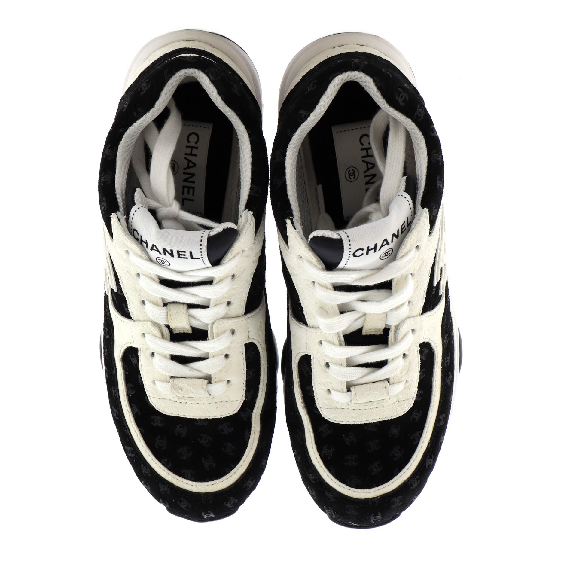 Women's CC All Over Print Low-Top Sneakers Suede