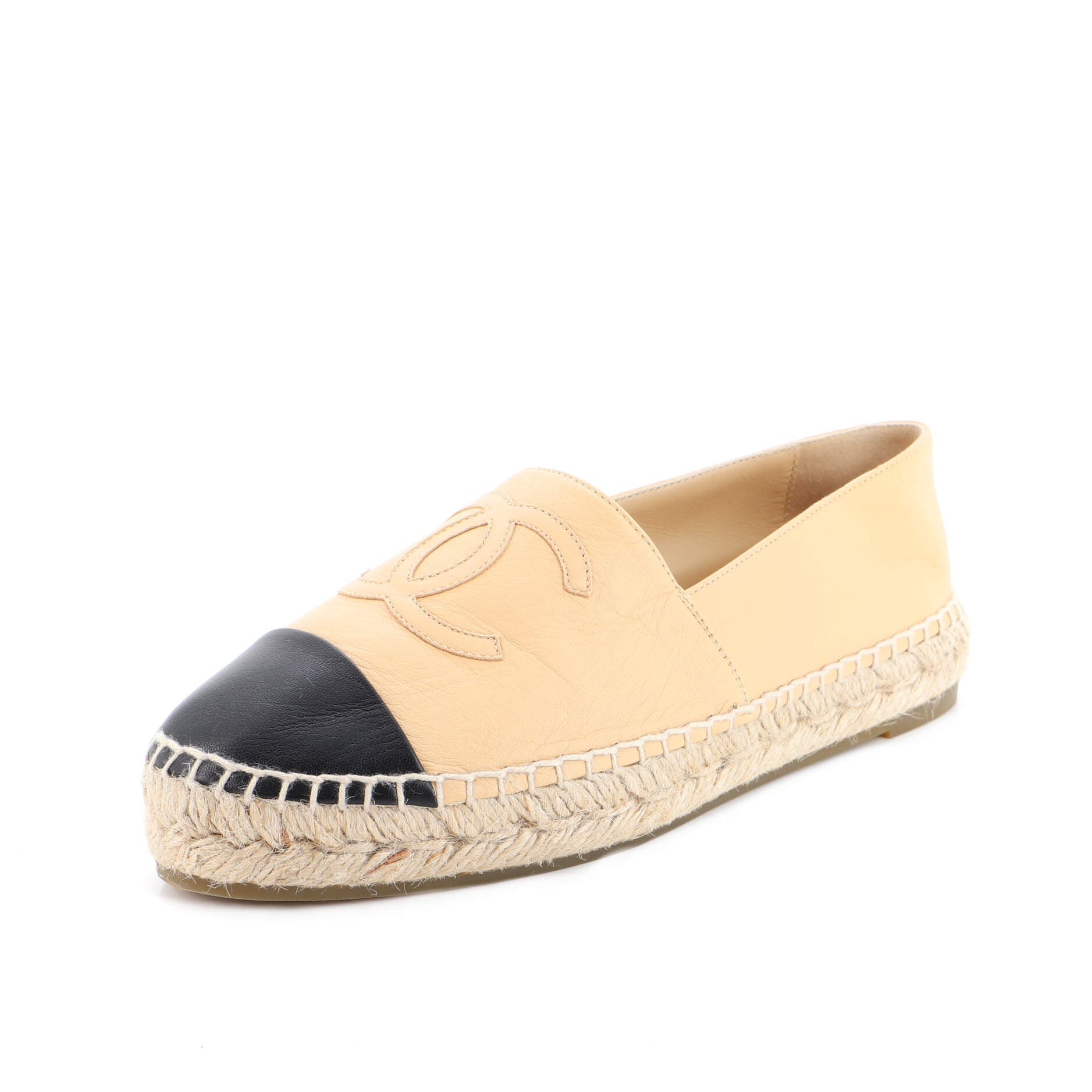Women's CC Cap Toe Espadrilles Leather