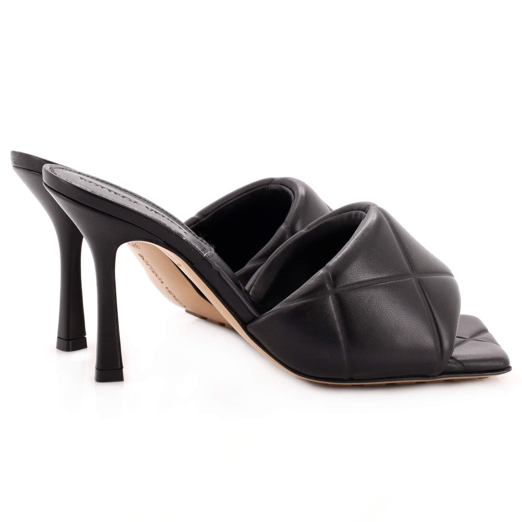 Women's Lido Heeled Sandals Quilted Embossed Leather