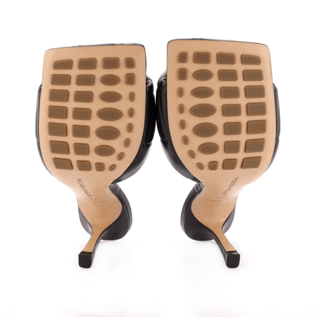 Women's Lido Heeled Sandals Quilted Embossed Leather