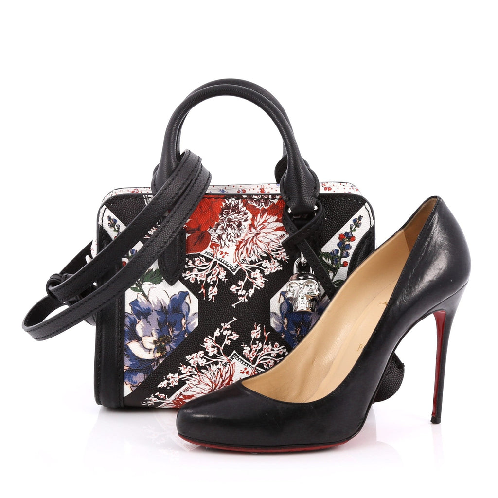 Padlock Zip Around Tote Printed Leather Mini