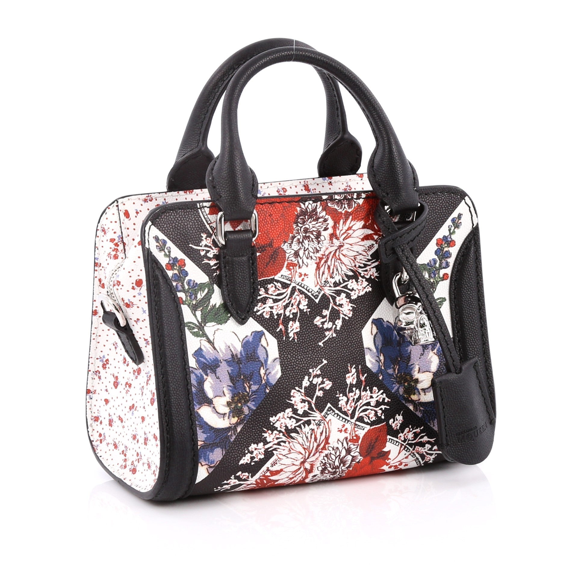 Padlock Zip Around Tote Printed Leather Mini
