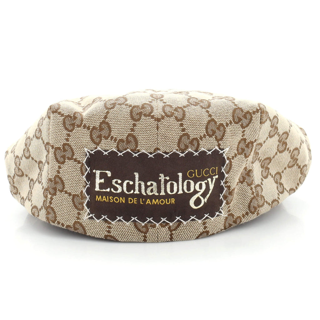 Flat Cap GG Canvas Large