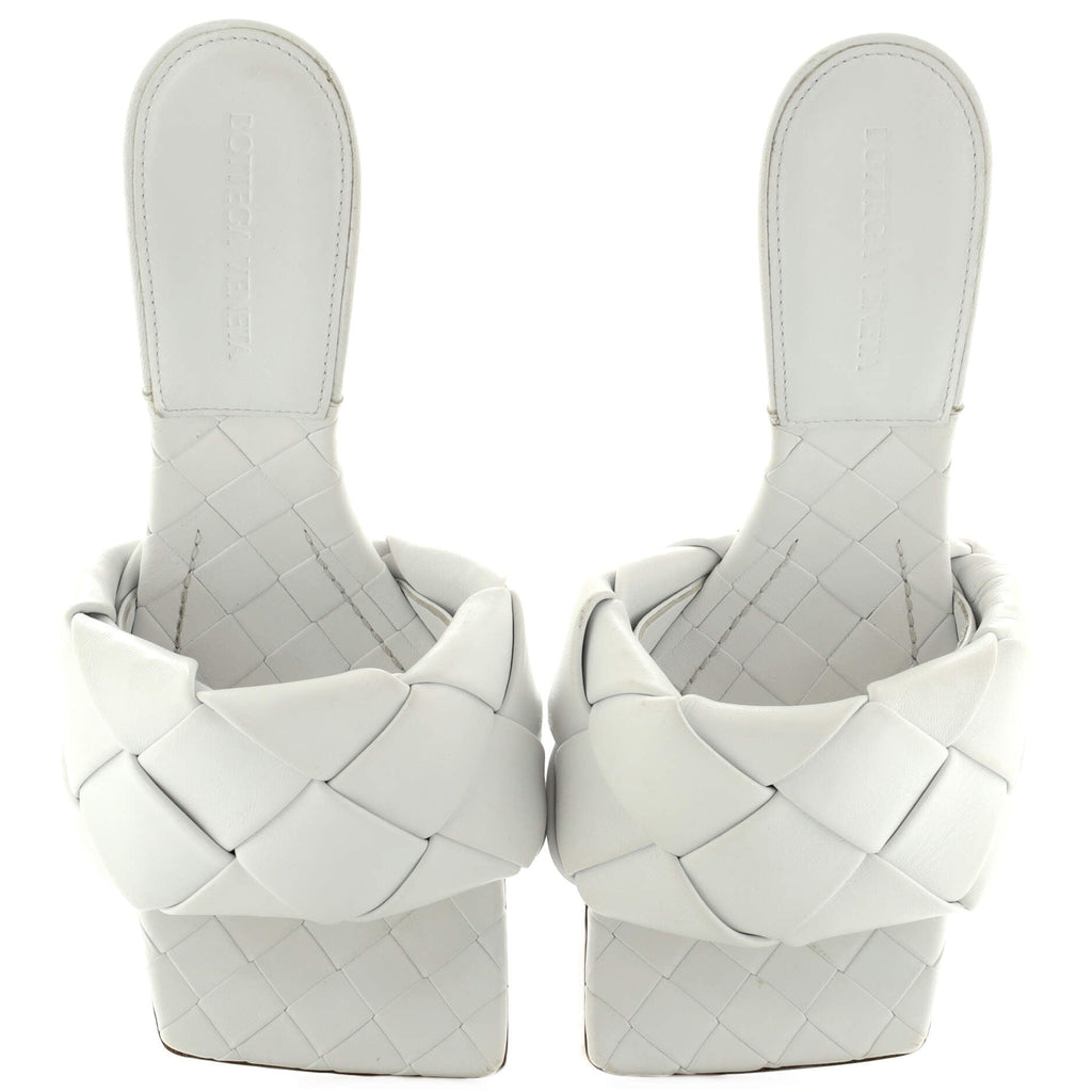 Women's Lido Heeled Sandals Maxi Intrecciato Leather