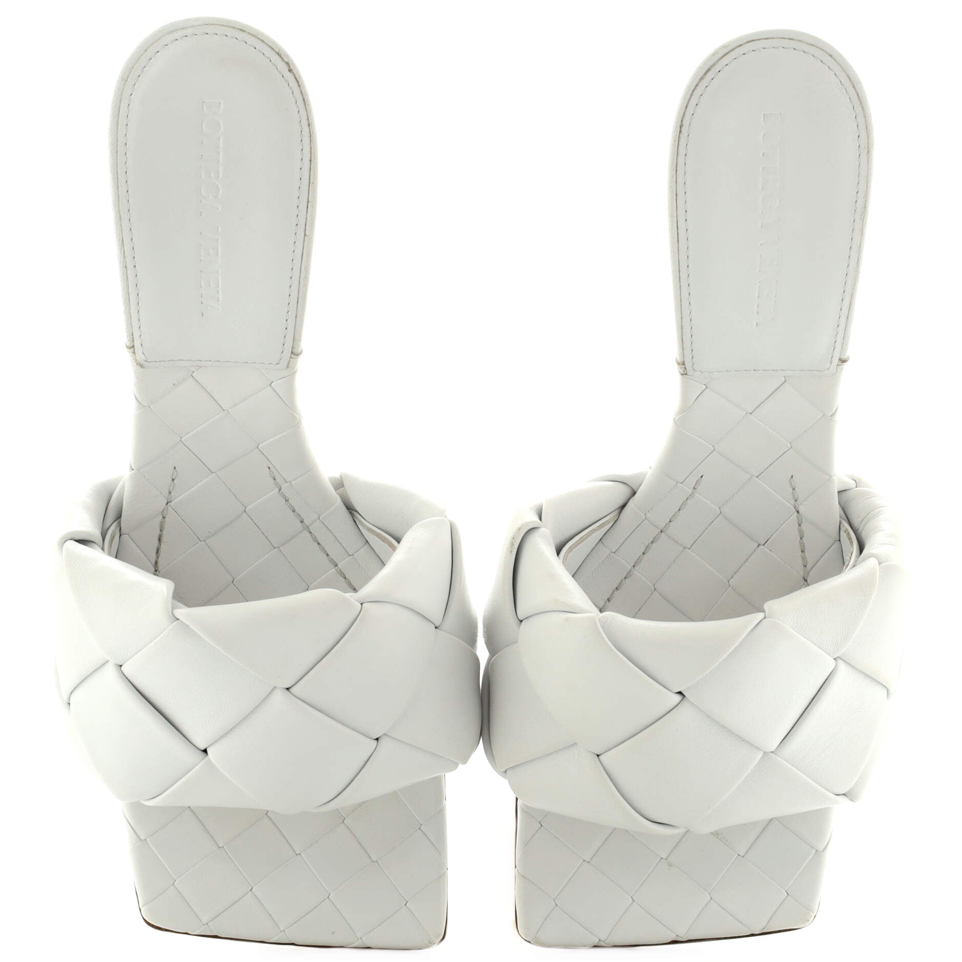 Women's Lido Heeled Sandals Maxi Intrecciato Leather