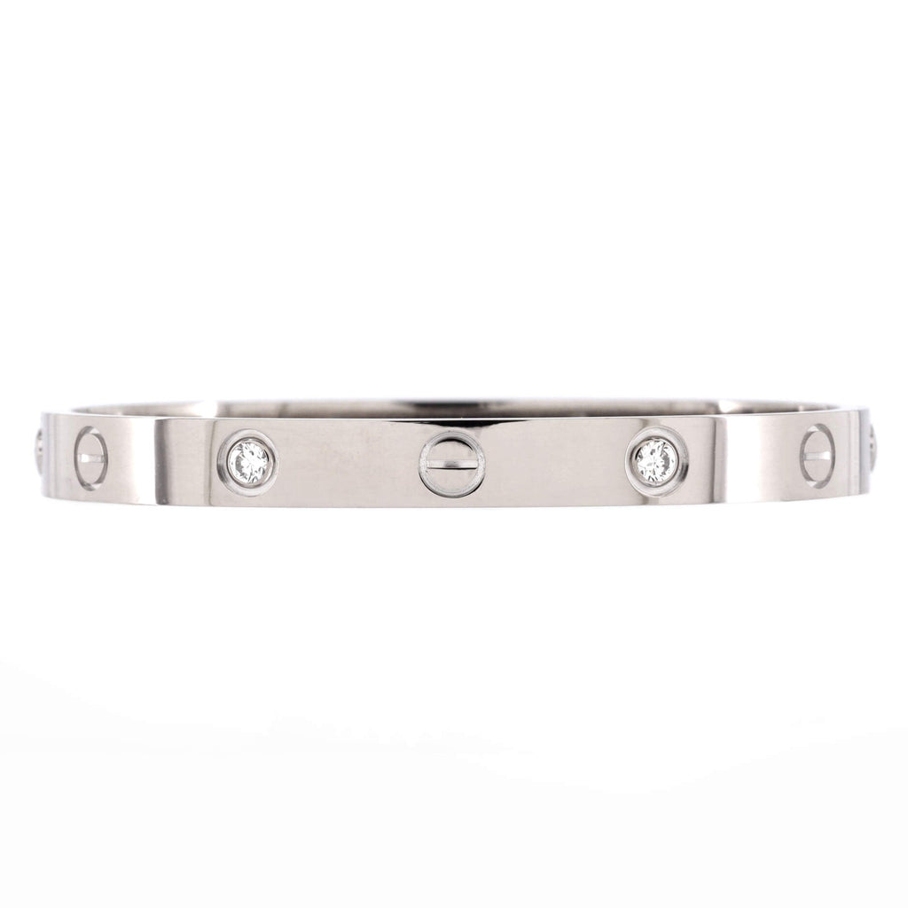 Love 4 Diamond Bracelet 18K White Gold and Diamonds