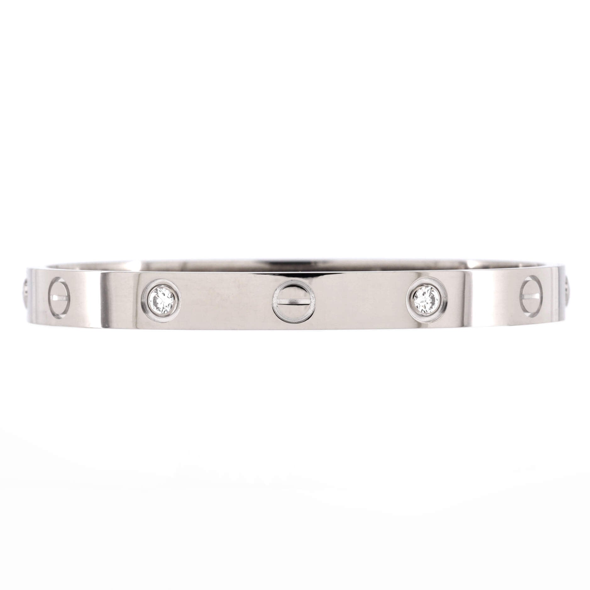 Love 4 Diamond Bracelet 18K White Gold and Diamonds