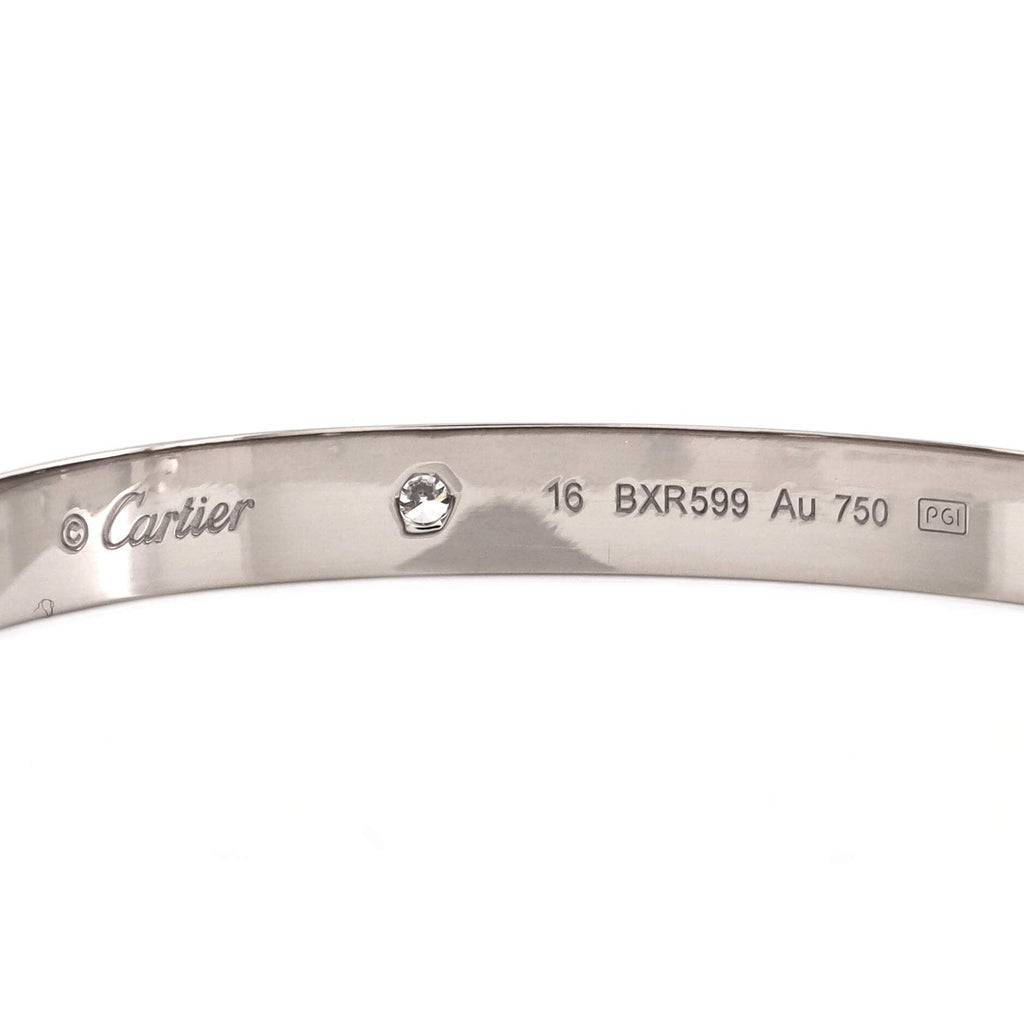 Love 4 Diamond Bracelet 18K White Gold and Diamonds