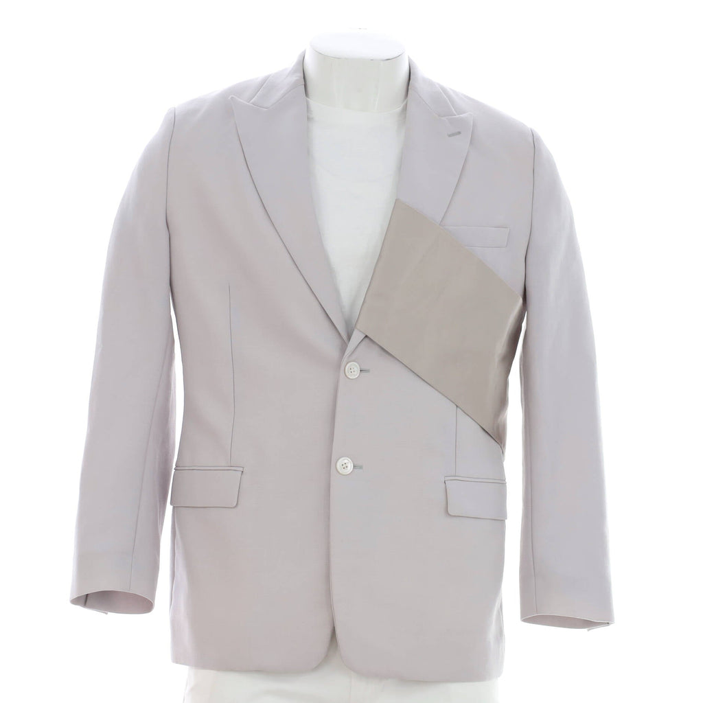 Men's Single Breasted Sash Blazer Wool Blend