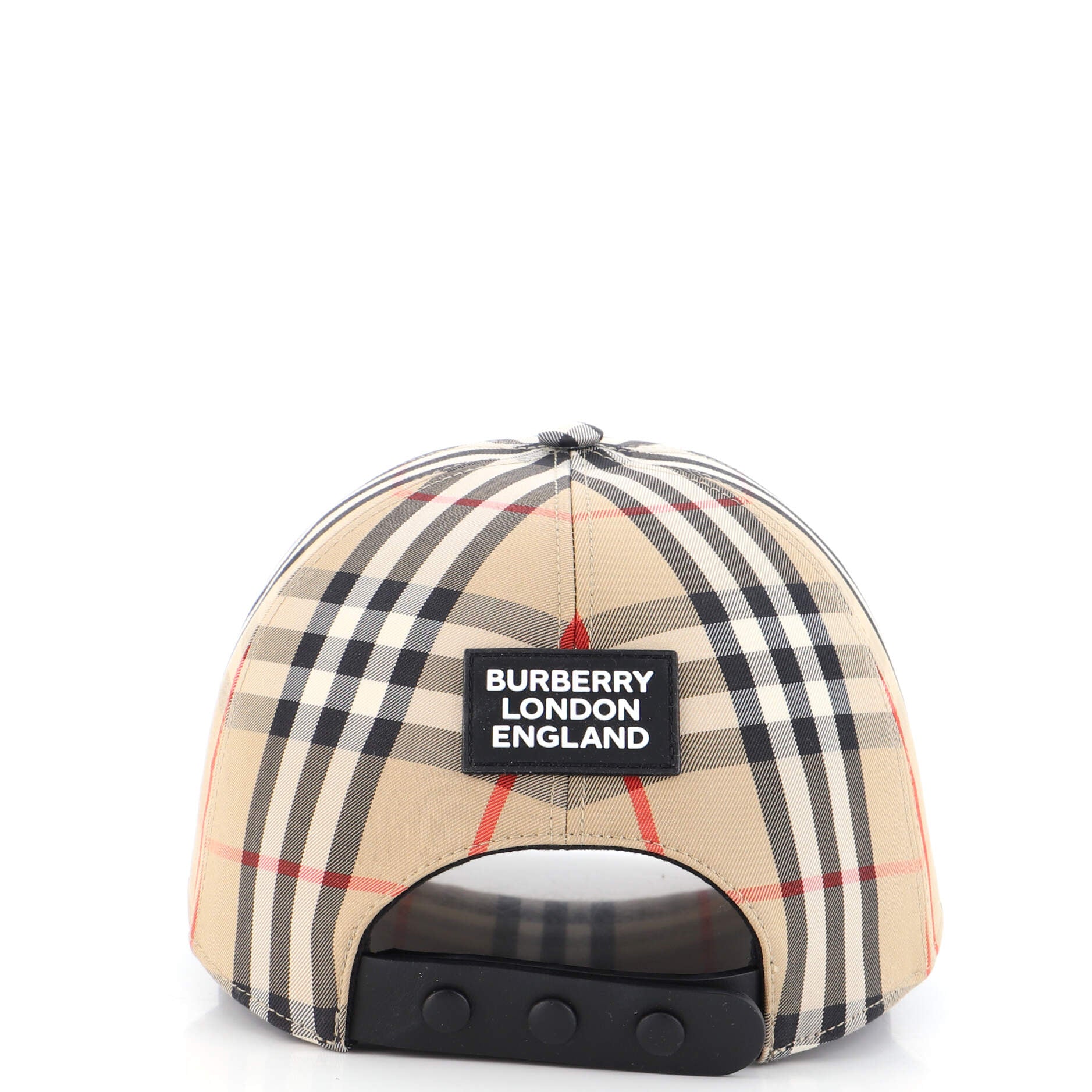 Baseball Cap Vintage Check Canvas Medium