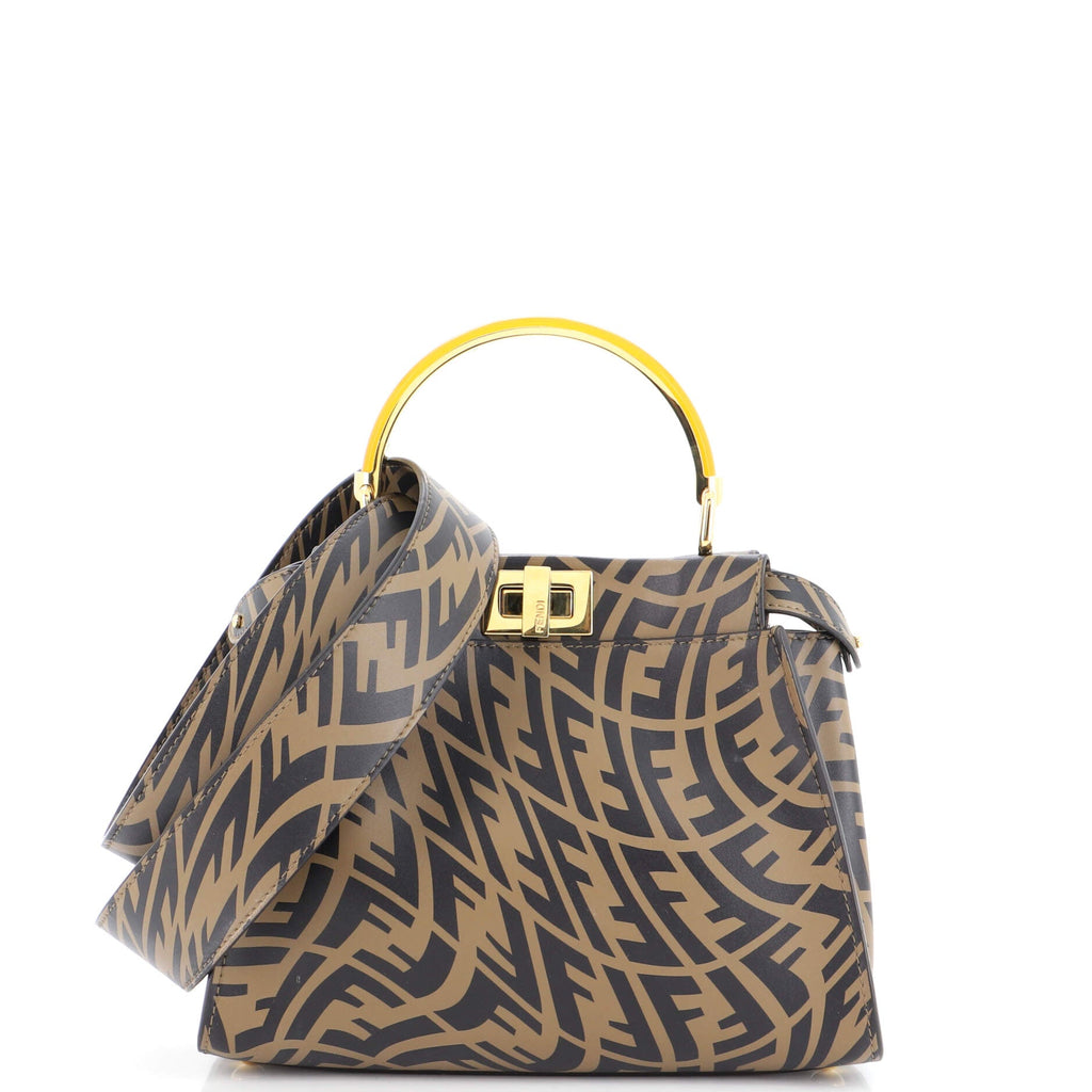 Peekaboo Bag Vertigo Zucca Leather Mini