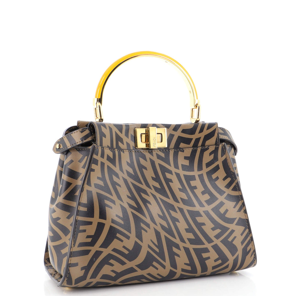 Peekaboo Bag Vertigo Zucca Leather Mini