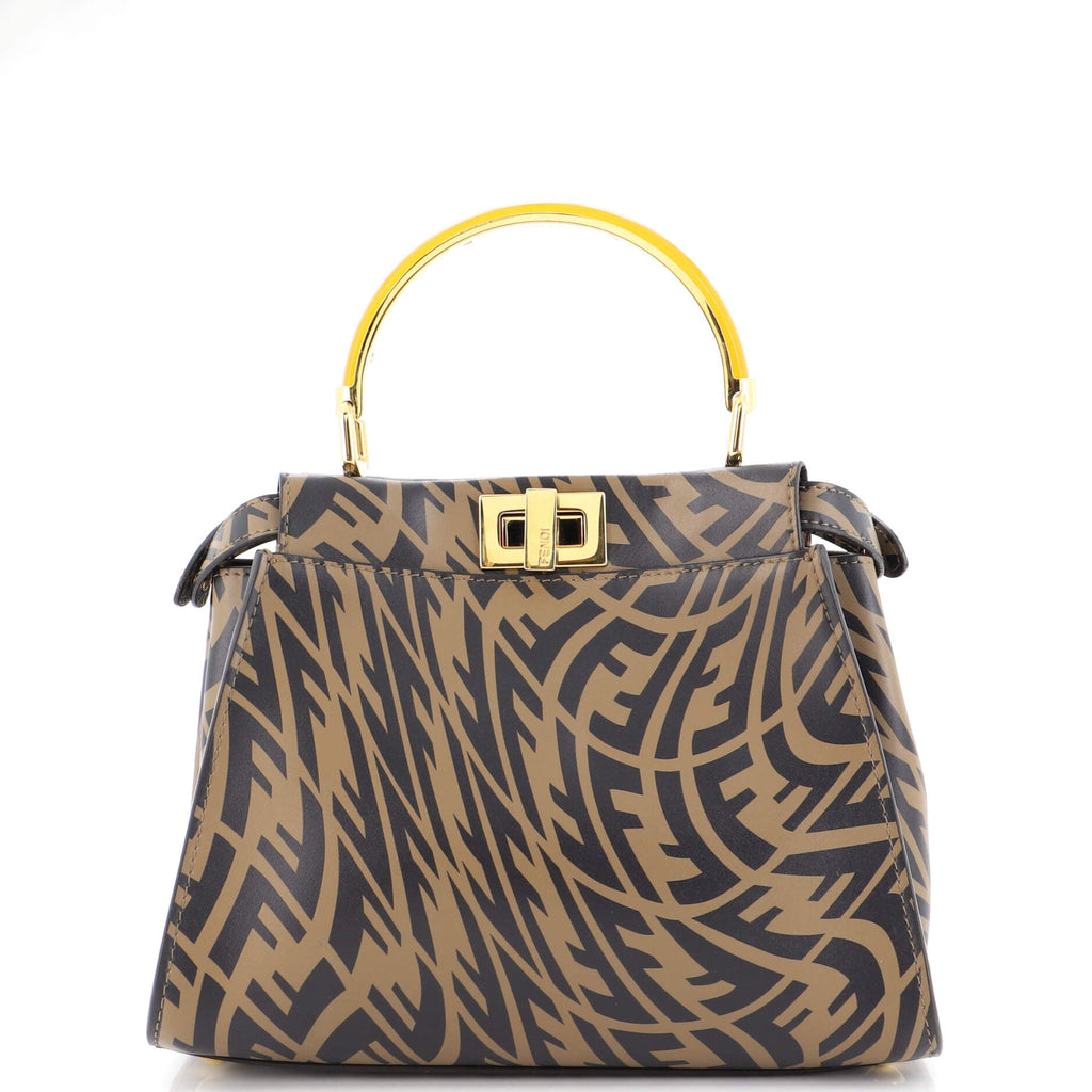 Peekaboo Bag Vertigo Zucca Leather Mini