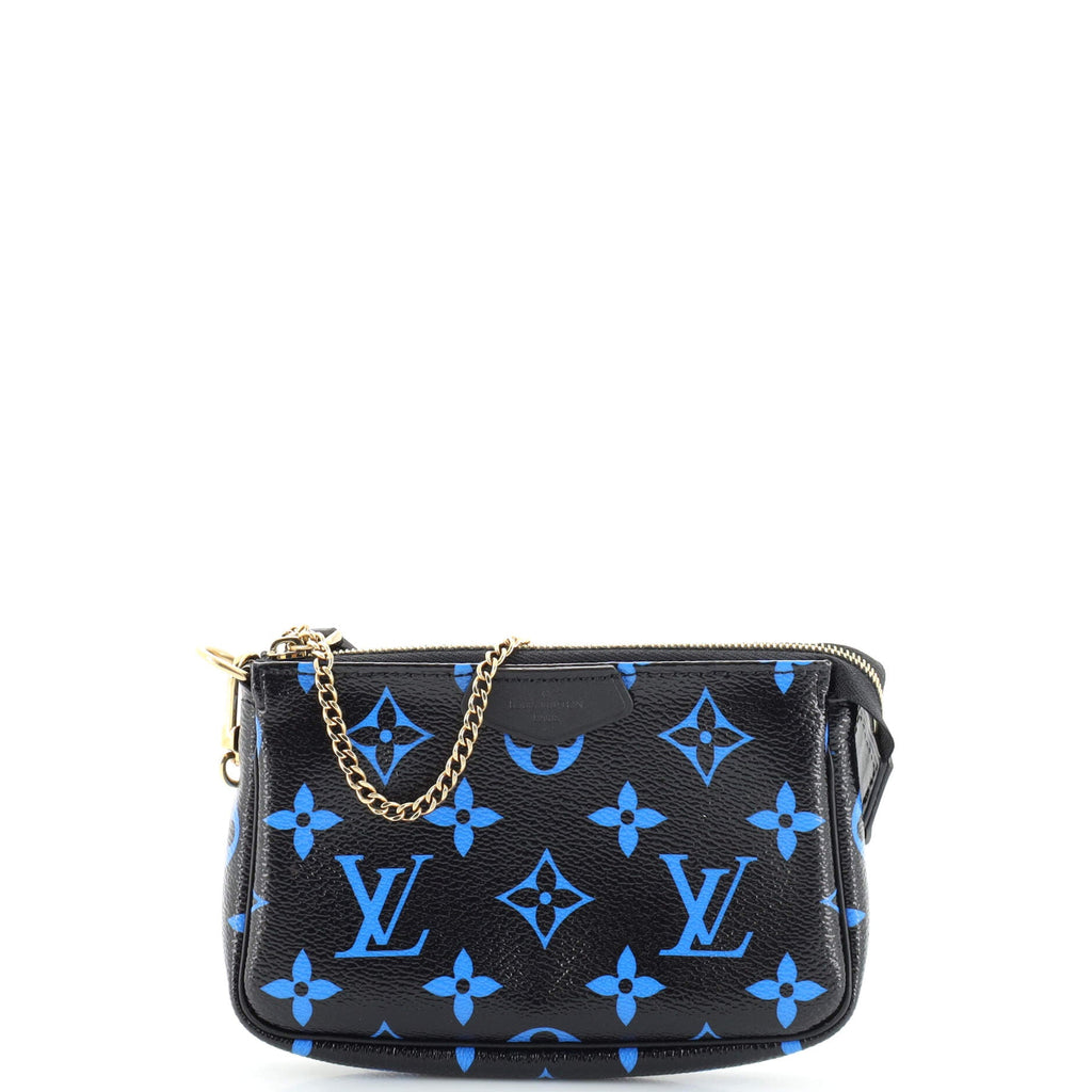 Pochette Accessoires Digital Blue Monogram Canvas Mini