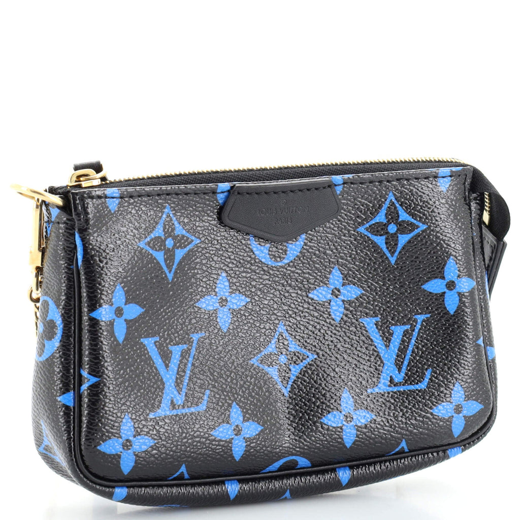 Pochette Accessoires Digital Blue Monogram Canvas Mini