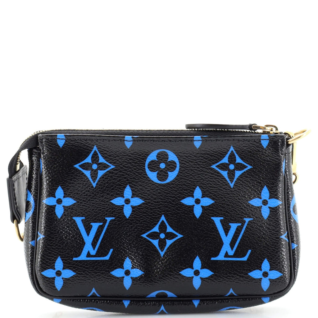Pochette Accessoires Digital Blue Monogram Canvas Mini