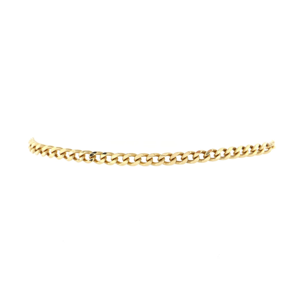 Logo Clasp Chain Link Bracelet Sterling Silver
