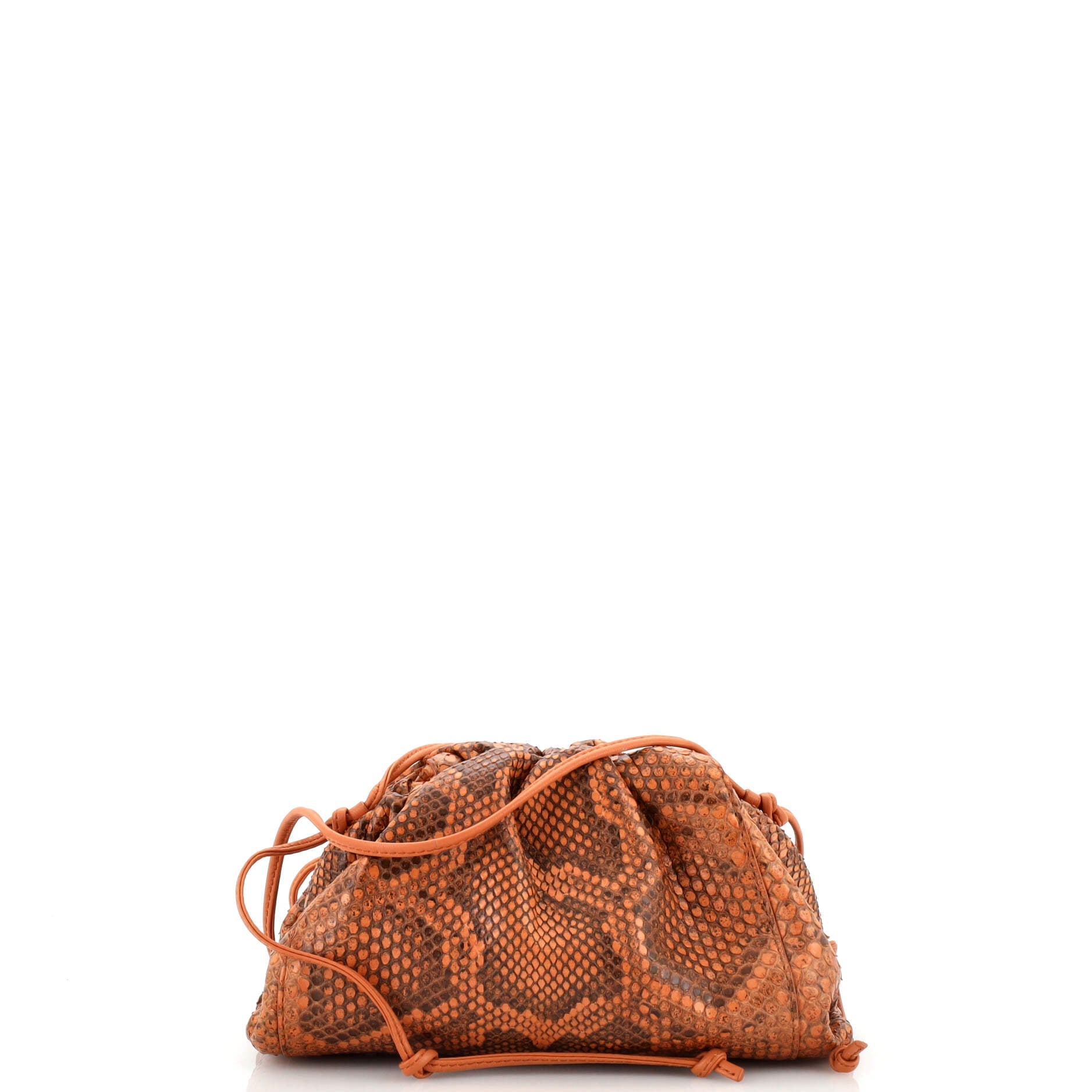 The Pouch Python Embossed Leather Mini