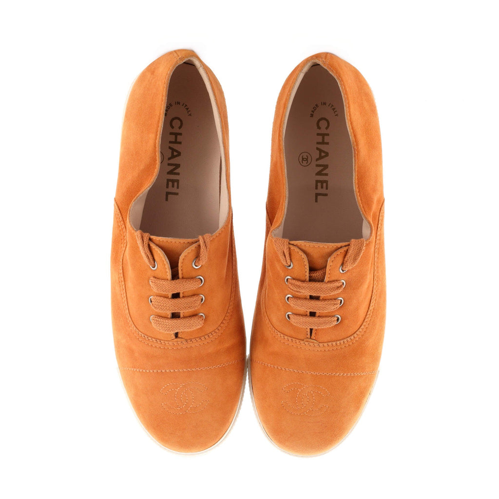 Women's CC Cap Toe Low-Top Sneakers Suede