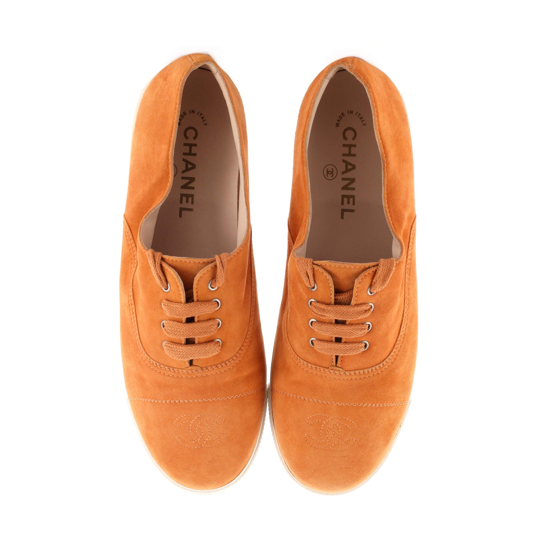 Women's CC Cap Toe Low-Top Sneakers Suede