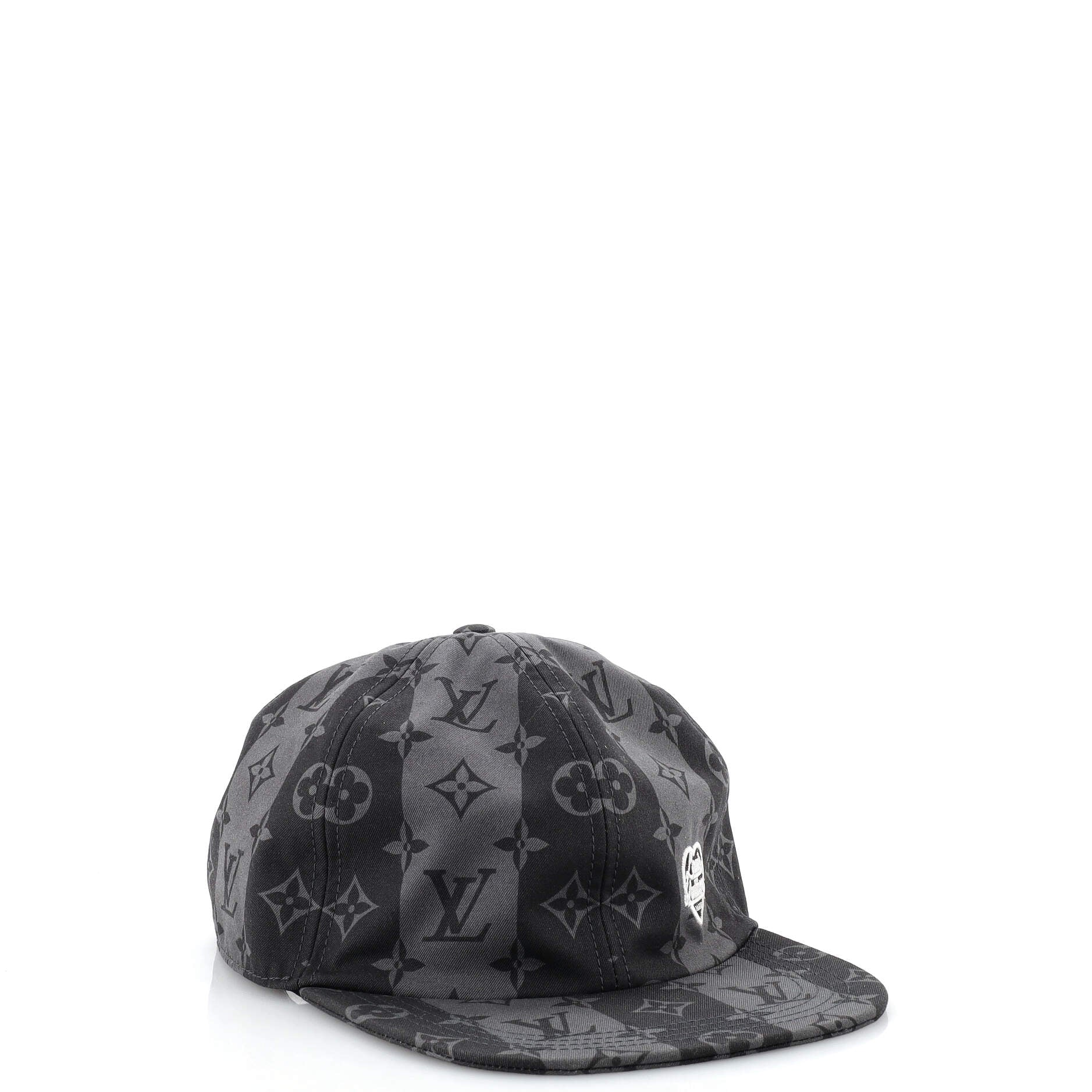 Nigo LV Made Baseball Cap Limited Edition Stripes Monogram Cotton Large