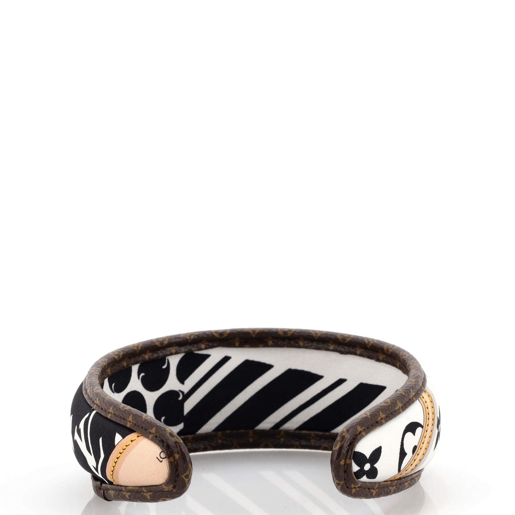 Be Mindful Headband Printed Silk with Monogram Canvas