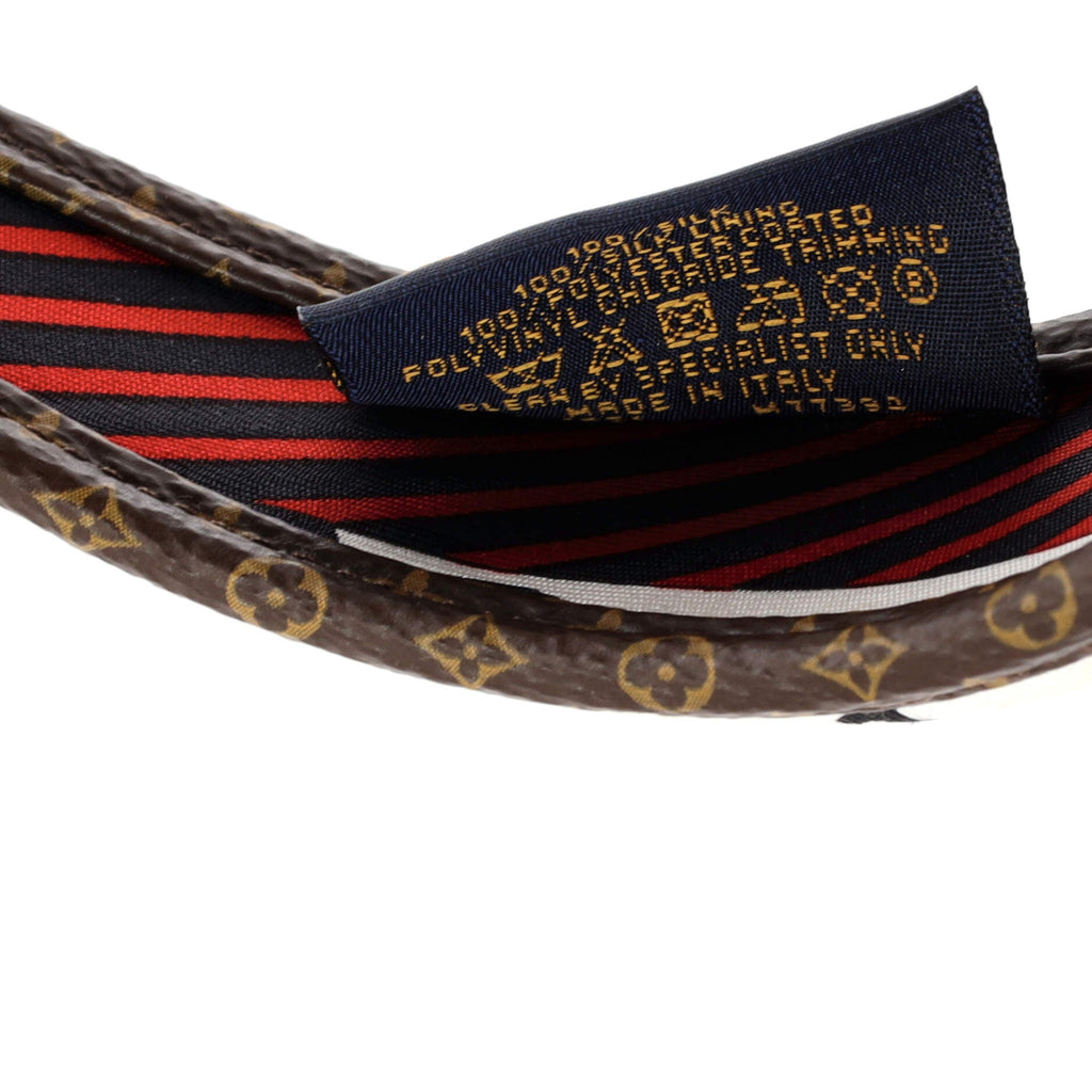 Be Mindful Headband Printed Silk with Monogram Canvas