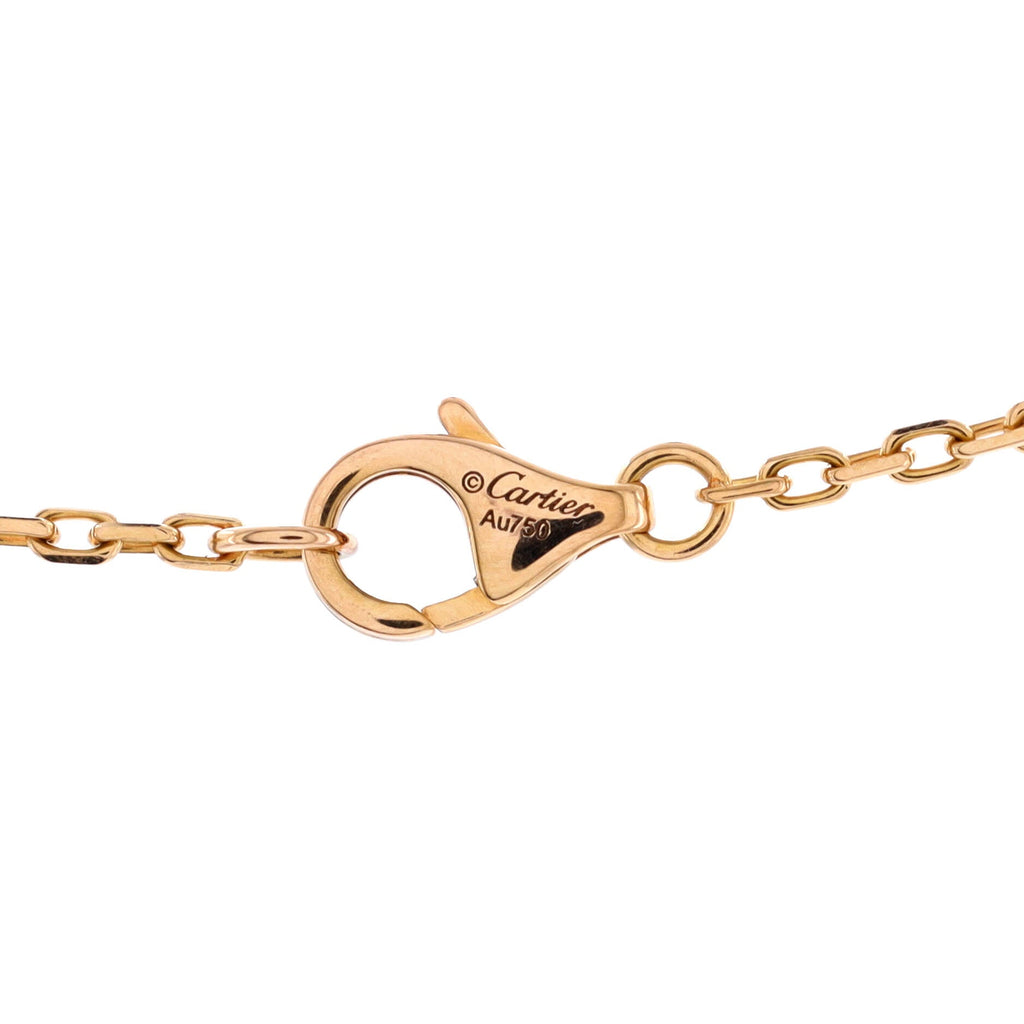 Love Interlocking Pave Necklace 18K Rose Gold and Diamonds